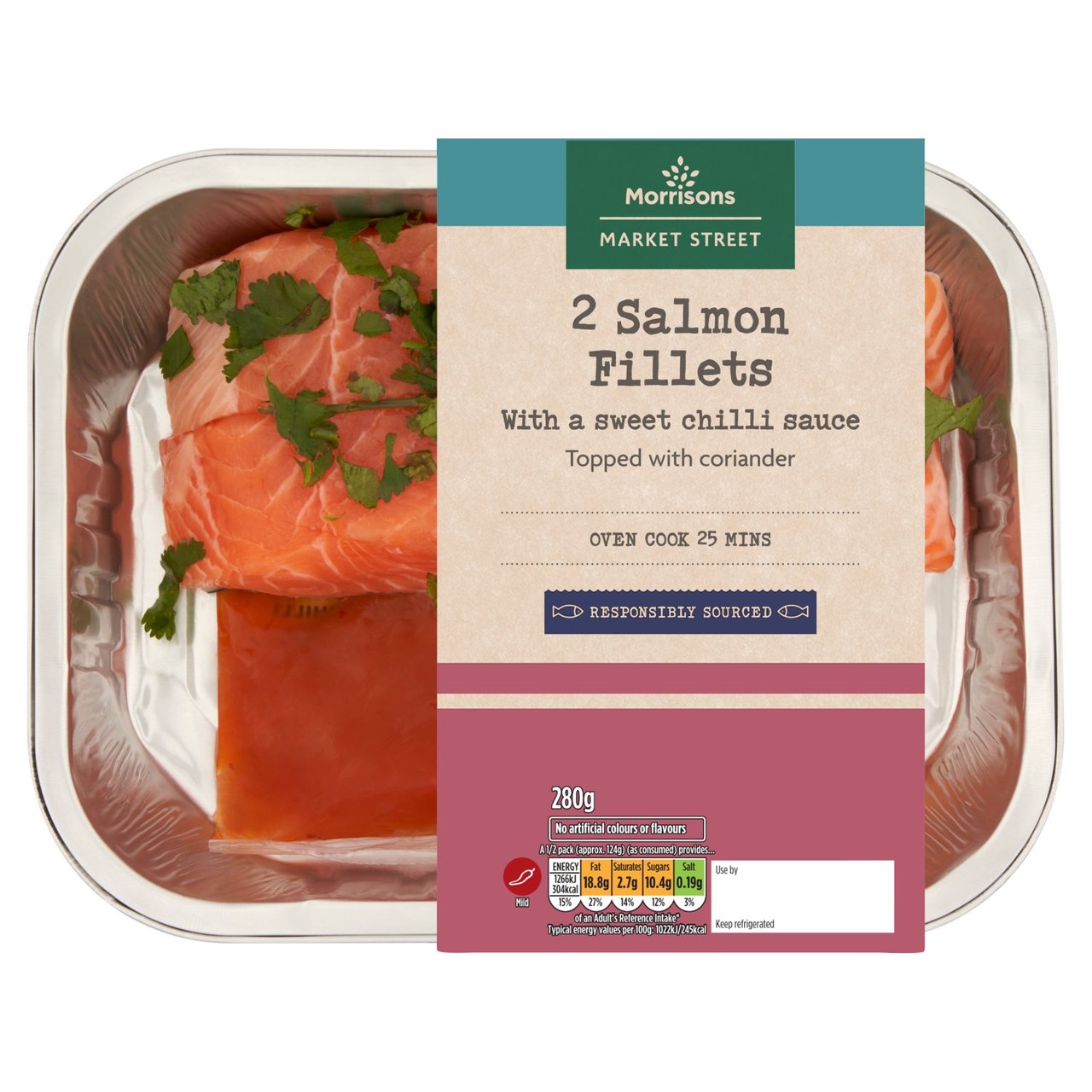 Morrisons 2 Sweet Chilli Salmon Fillets 280g