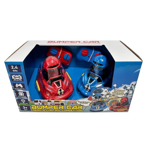 Remote Control Bumper Cars 2Pk