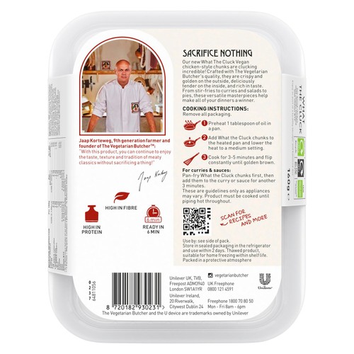 The Vegetarian Butcher What the Cluck Vegan Chicken Chunks Pieces