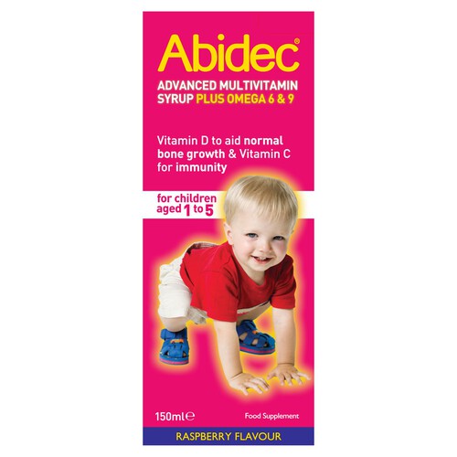 Abidec Kid Multivitamin Syrup - Food Supplement Suitable for Kids Aged 1-5 