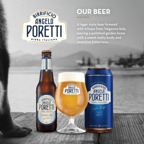 Birrificio Poretti Can 18 x 440ml 4.8% Abv