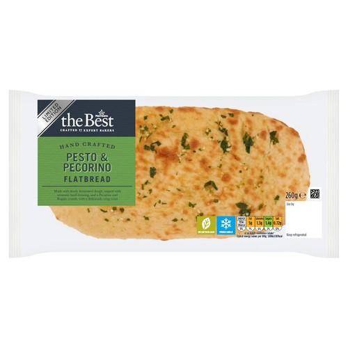 Morrisons The Best Pesto & Pecorino Flatbread 260g