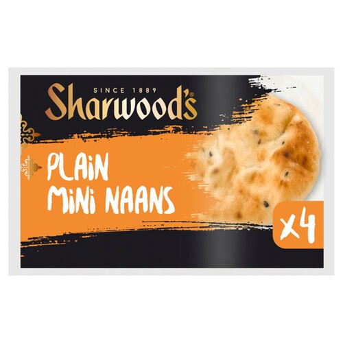 Sharwood's 4 Plain Mini Naans