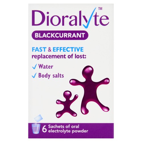 Dioralyte Blackcurrant Oral Electrolyte Powder 6 Sachets
