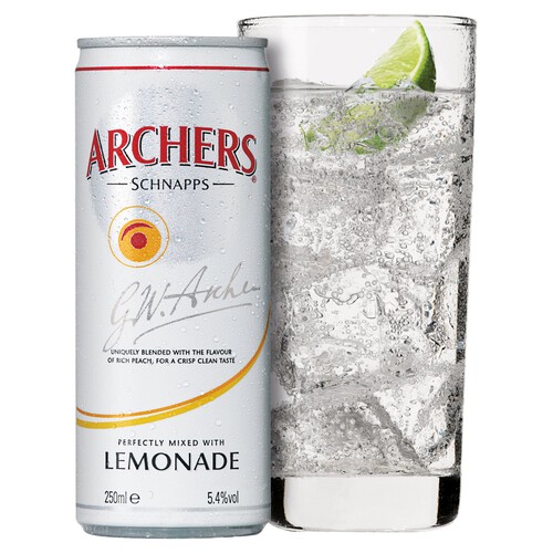 Archers Schnapps with Lemonade