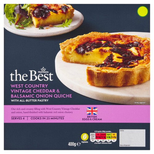 Morrisons The Best Balsamic Onion & West Country Cheddar Quiche 