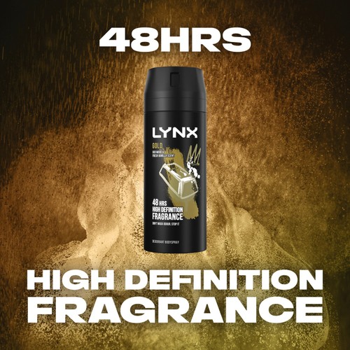 Lynx Gold Body Spray Deodorant For Men 150ml