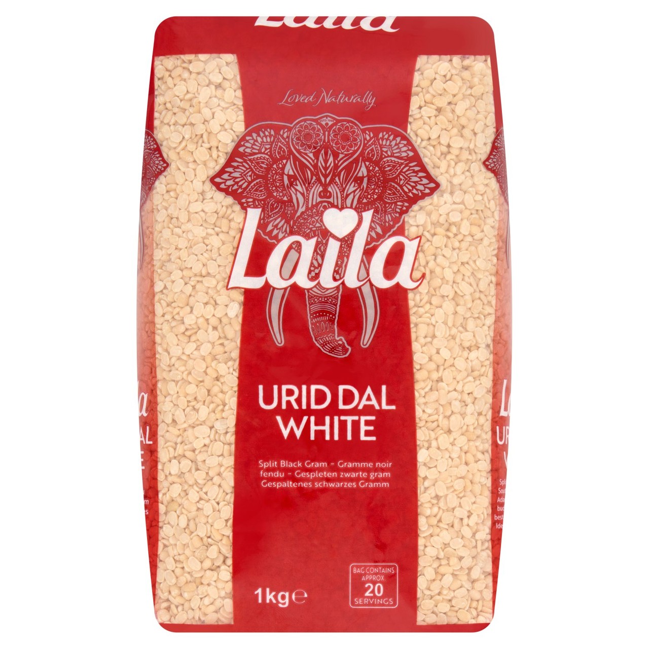 Laila Urid Dal White