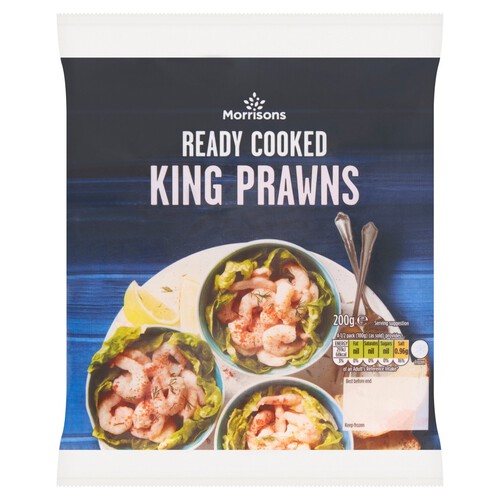 Morrisons Ready Cooked King Prawns