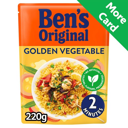 Bens Original Golden Vegetable Microwave Rice 