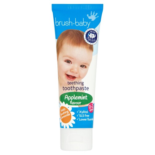 Brush-Baby Teething Toothpaste Applemint 0-2 Years