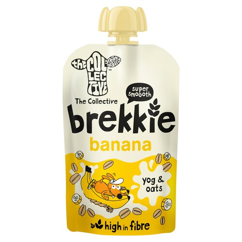 The Collective Brekkie Banana & Oat Kids Yoghurt Pouch 