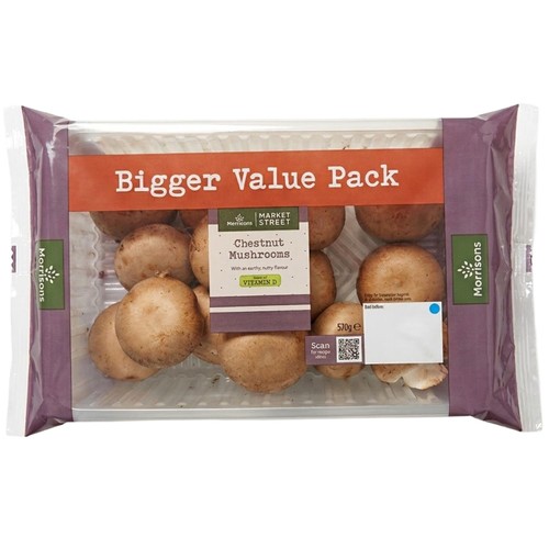 Morrisons Family Pack Chestnut Mushrooms 570g
