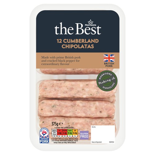 Morrisons The Best Cumberland Chipolatas 12 Pack