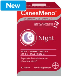 Canesmeno Menopause Support Night Food Supplement Tablets x30