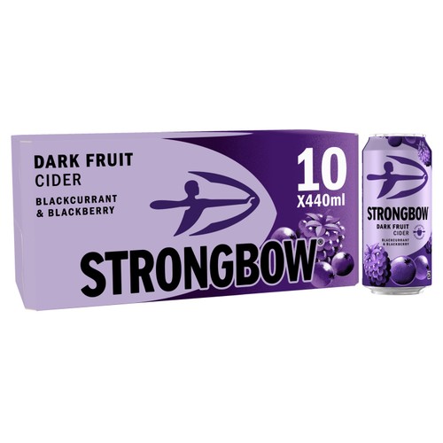 Strongbow Dark Fruit Cider Cans 10x440ml