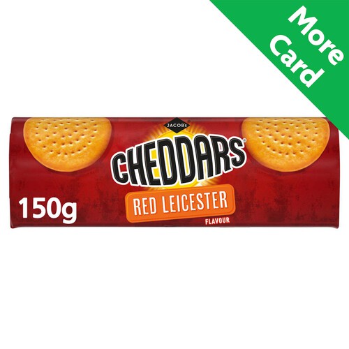 Jacob's Cheddars Red Leicester Flavour Cheese Biscuits