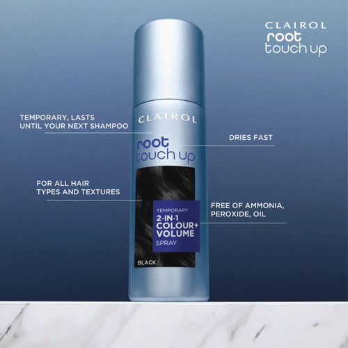 Clairol Root Touch-Up 2 In 1 Temporary Spray Black