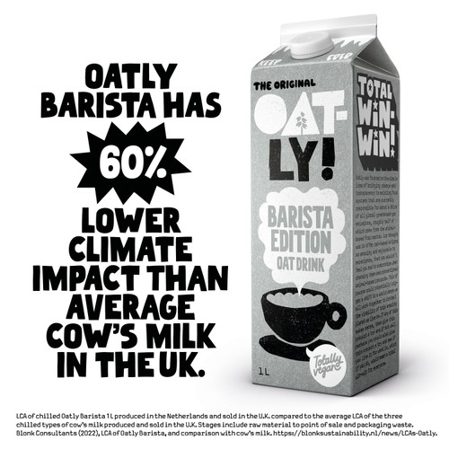 Oatly Oat Drink Barista Edition Chilled 1L