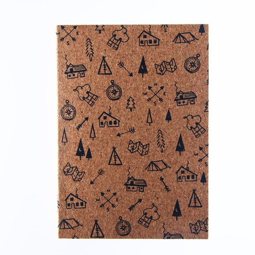 Nutmeg Animal A5 Cork Cover Notebook