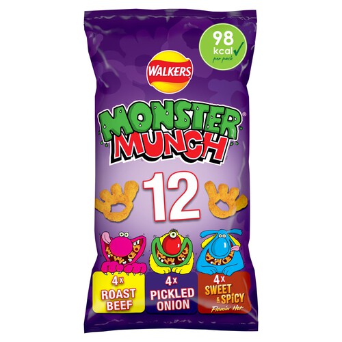 Walkers Monster Munch Variety Multipack Snacks 