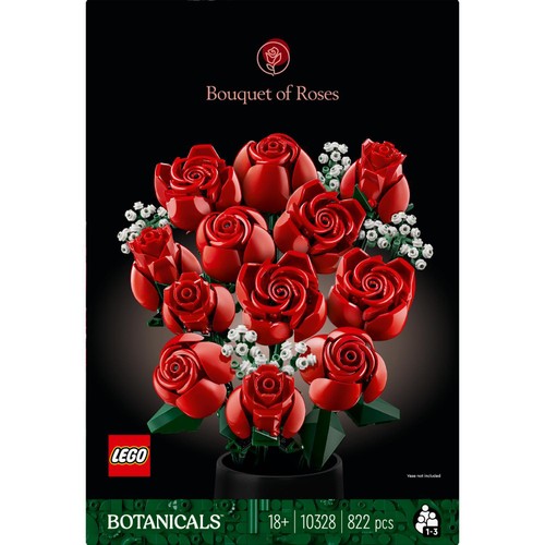 LEGO Botanicals Bouquet of Roses, Flowers Set 10328