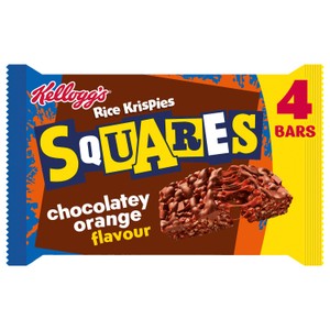 Kellogg's Rice Krispies Squares Chocolatey Cereal Bars Multipack, 4x36g