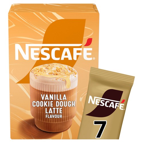 Nescafe Vanilla Cookie Dough Latte Coffee  7x133g Sachets