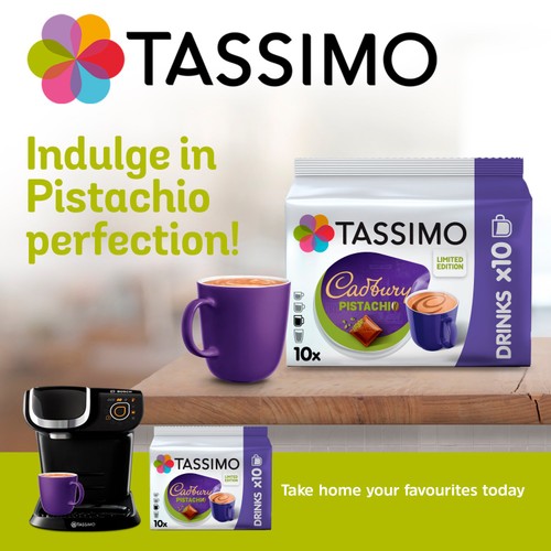 Tassimo Cadbury Pistachio 10 Pods 160g