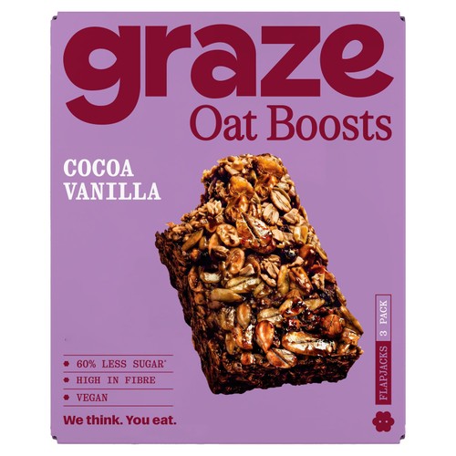 Graze Cocoa Vanilla Oat Boosts 3 x 40g