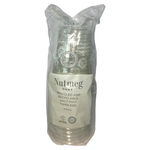 Nutmeg Home Half Pint Recyclable Plastic Tumbler