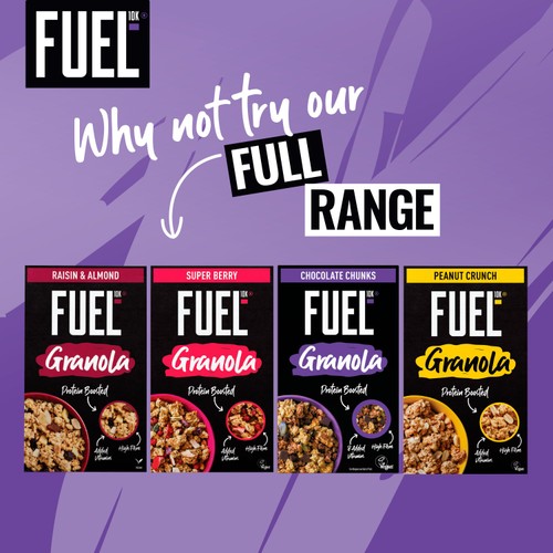 FUEL10K Chocolate Chunks Protein Granola Breakfast Cereal 400g