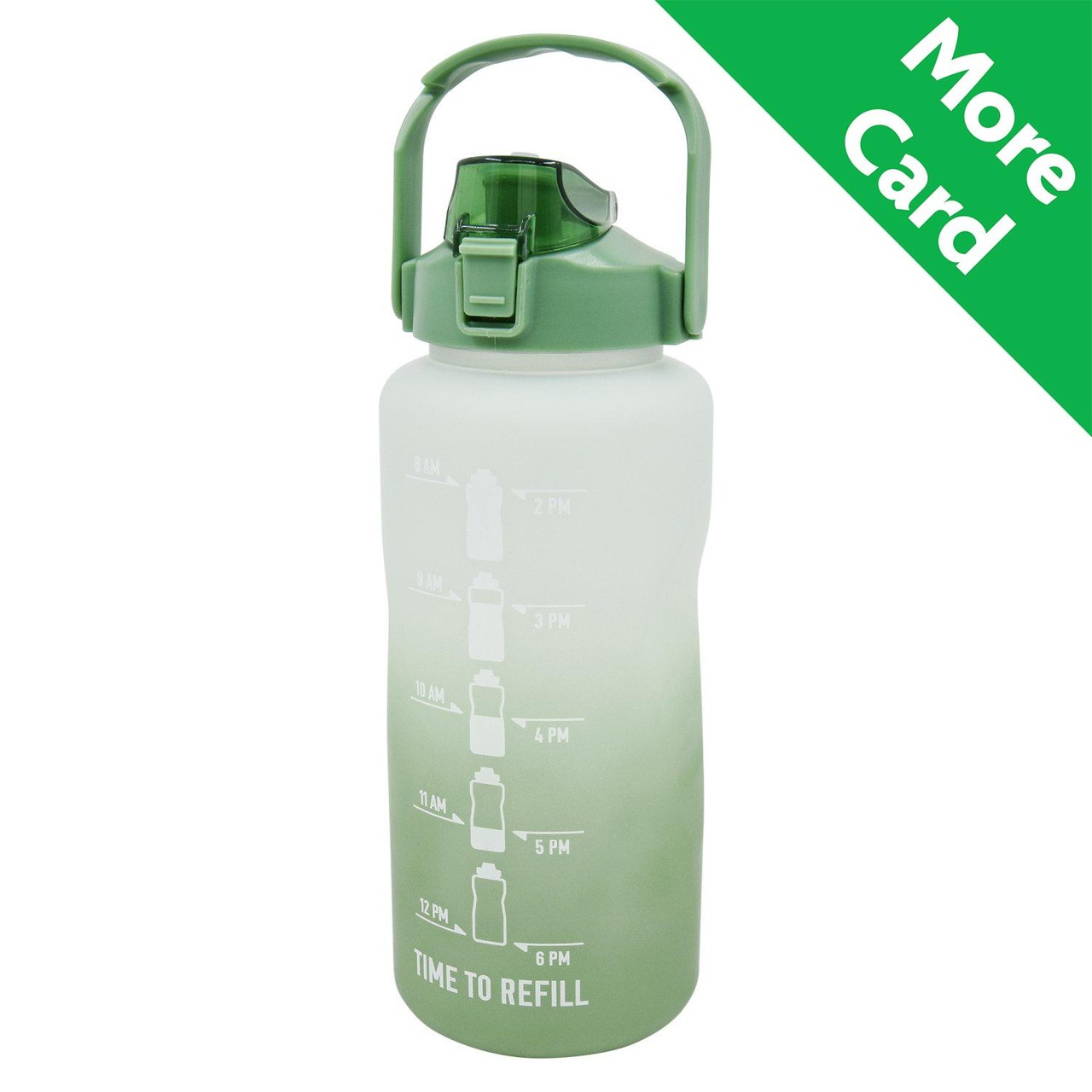 Nutmeg Home 2l Jumbo Tracker Bottle Green