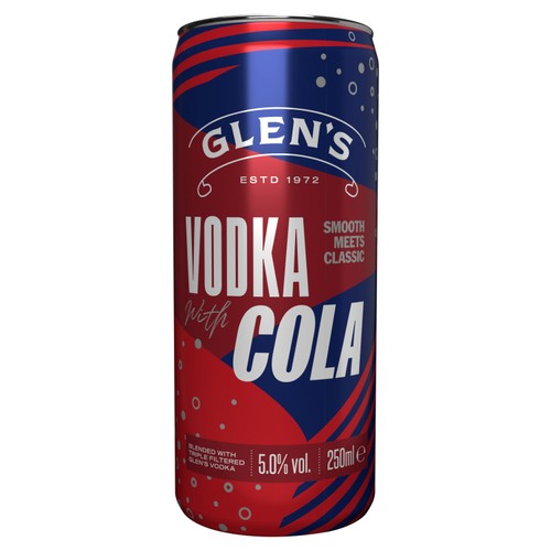 Glen's Vodka with Cola 250ml