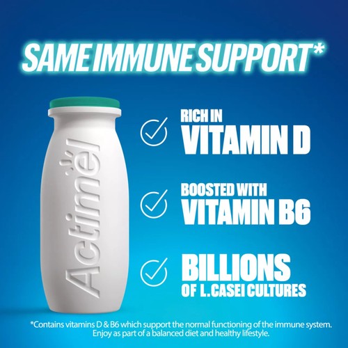 Actimel Simple Immune Support Natural Yoghurt Drink  8 x 100g