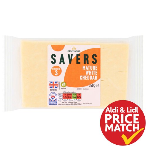 Morrisons Savers Mature White Cheddar 