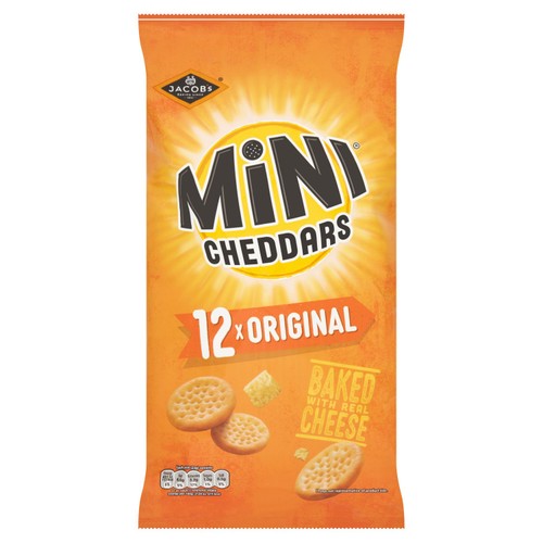 Jacob's Mini Cheddars Original Multipack Snacks 12 Pack 