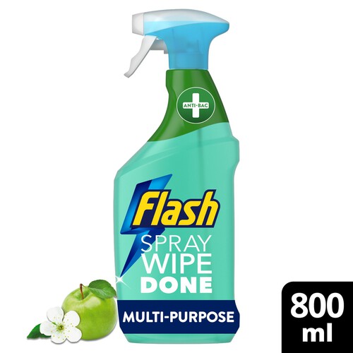 Flash Anti Bacterial Cleaning Spray Wipe & Done Apple Blossom