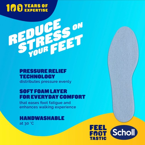 Scholl Shock Reducer Everyday Insoles One Pair
