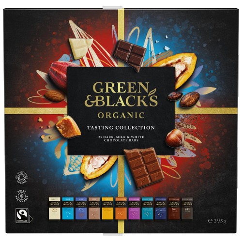 Green & Black's Organic Tasting Collection Dark, Milk & White Chocolate