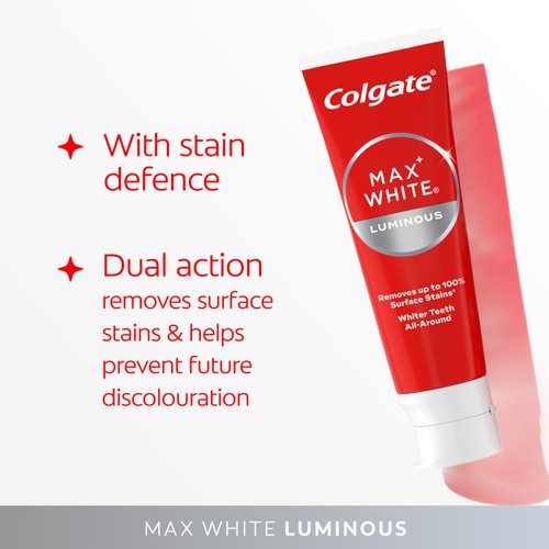 Colgate Max White Luminous Sparkling Mint Whitening Toothpaste