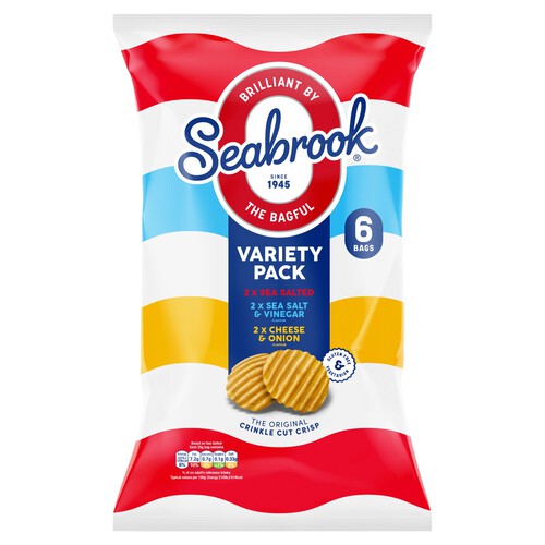 Seabrook Variety Crisps 6 Pack