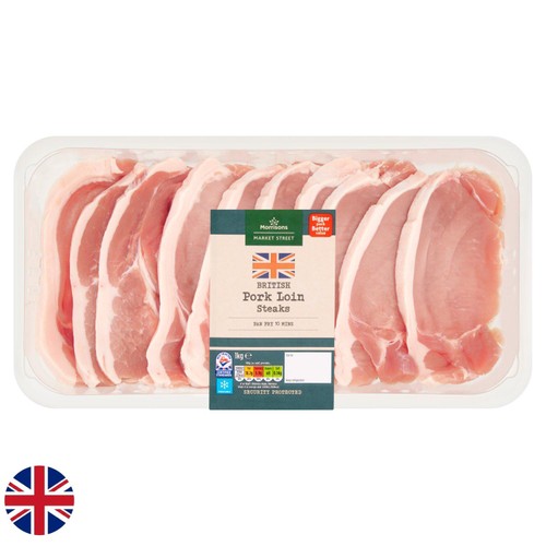 Morrisons British Pork Loin Steaks 1kg