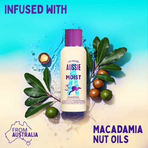 Aussie Miracle Moist Base Shampoo Dry Hair 