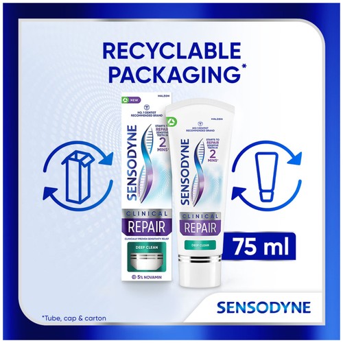 Sensodyne Clinical Protect Deep Clean Toothpaste 