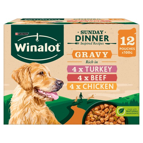 Winalot Sunday Dinner Mixed In Gravy Wet Dog Food 