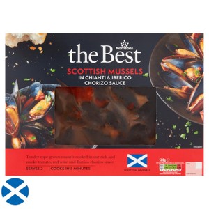Morrisons The Best Scottish Mussels in Chianti & Iberico Chorizo Sauce 500g