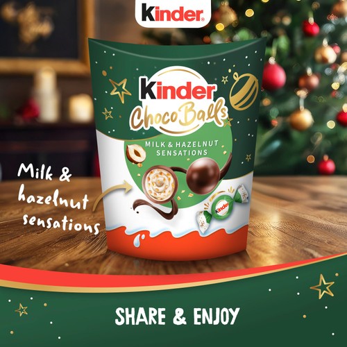 Kinder Choco Balls Milk & Hazelnut Sensations   90g