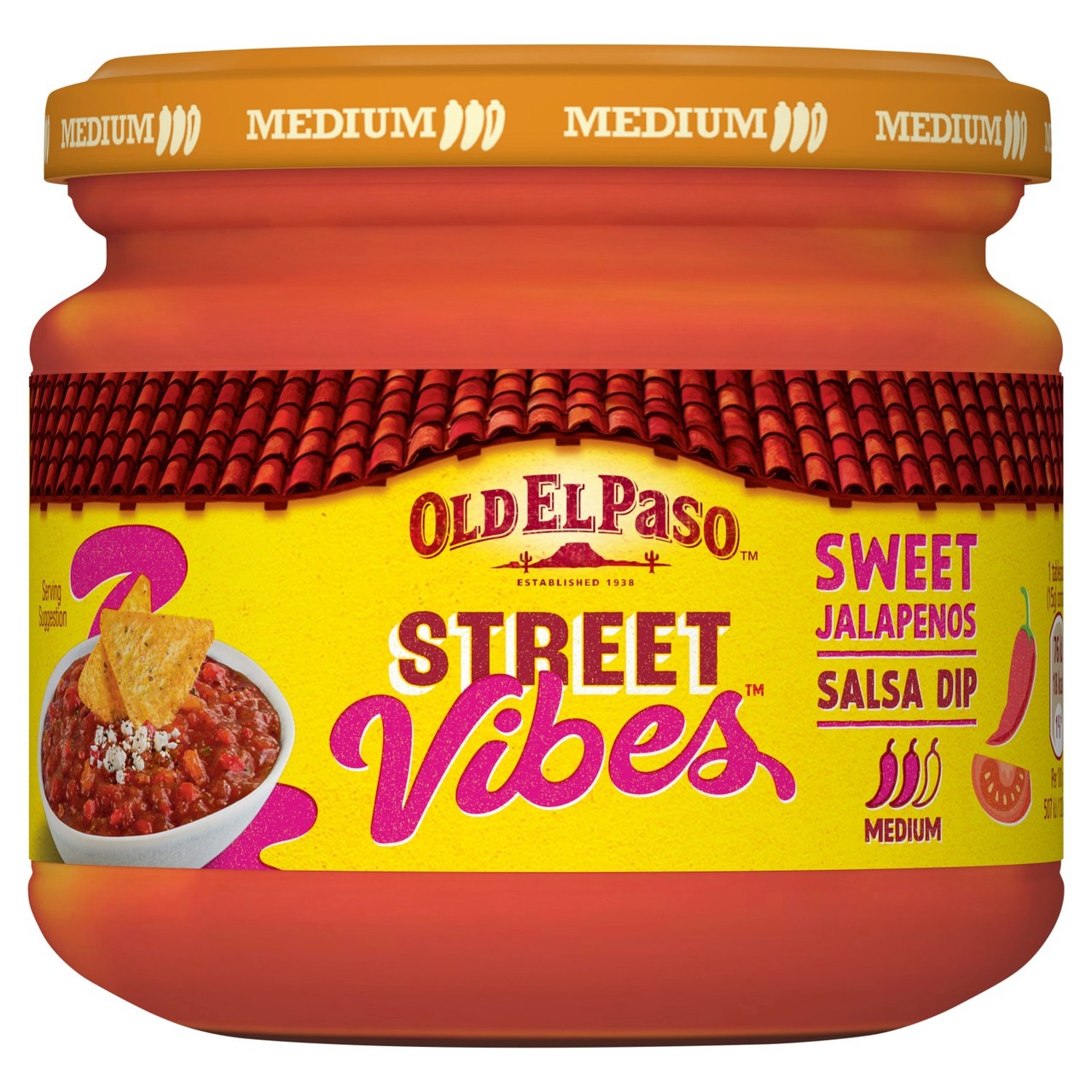 Old El Paso Salsa Dip Street Vibes Sweet Jalapeno 335g