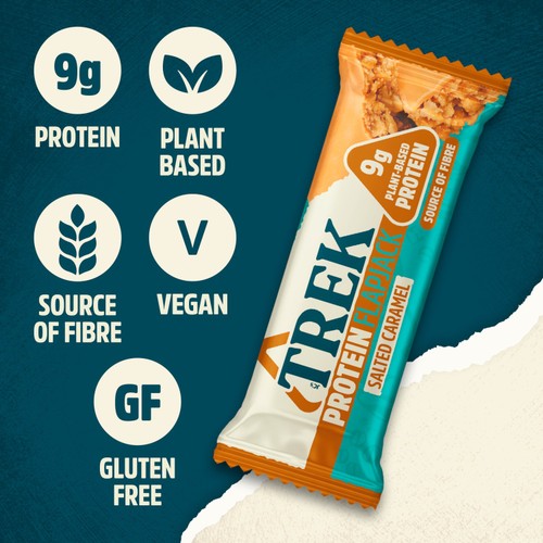 Trek Salted Caramel Protein Flapjacks 3x50g